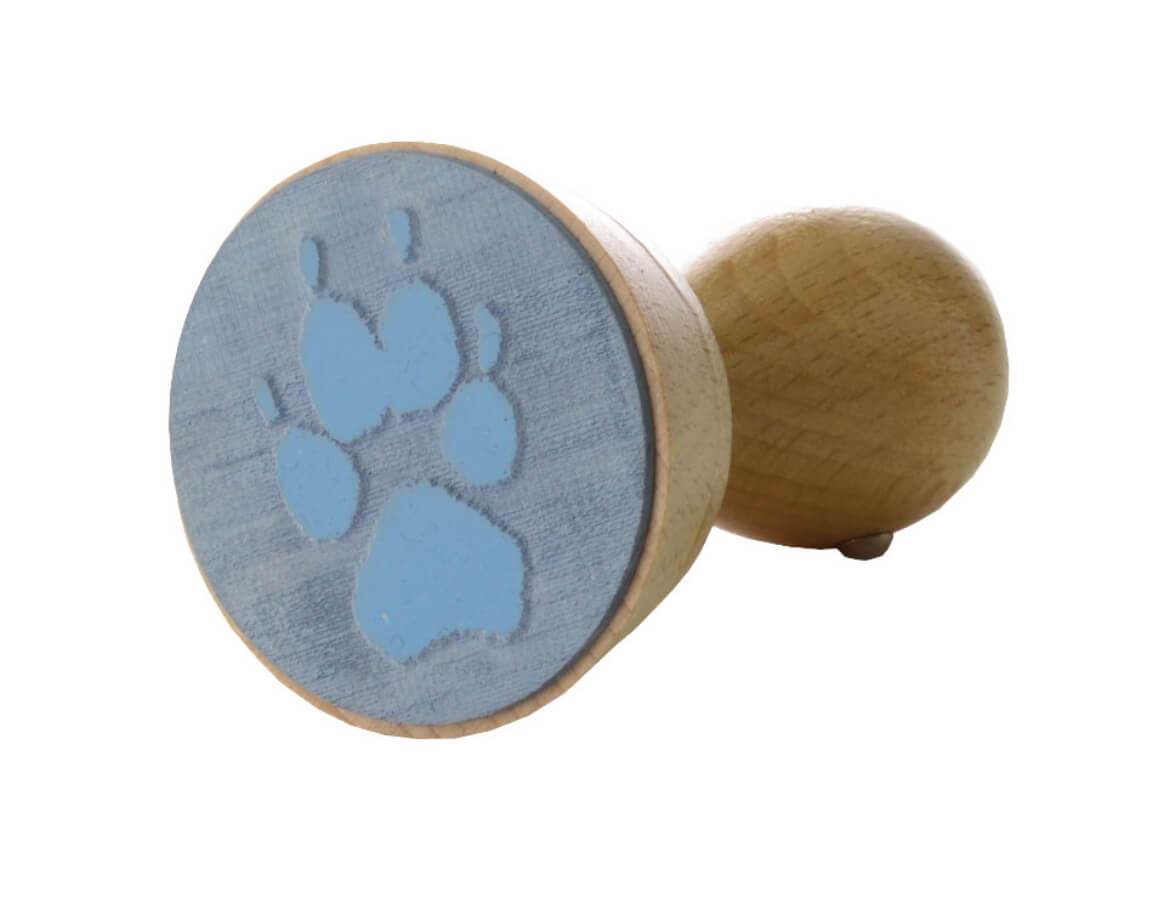 Pfotenabdruck Stempel